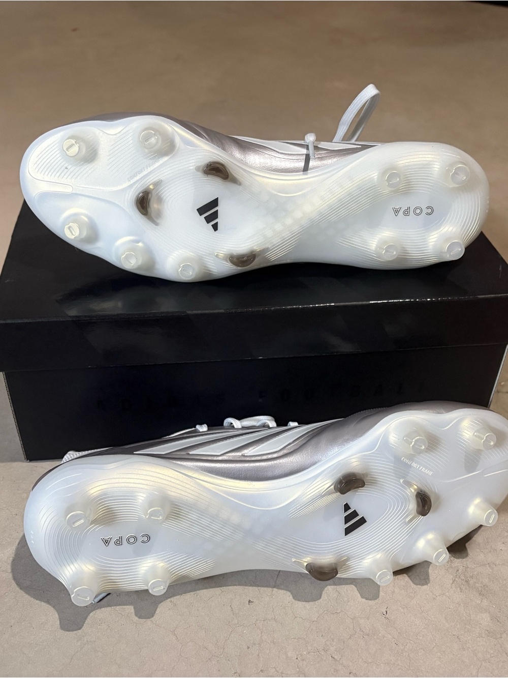 adidas Copa Pure II Elite FG Soccer Cleats Silver/White JS2423 US 10 - Picture 3 of 6